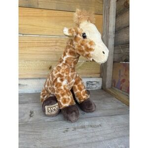 Zoo Atlanta Giraffe Plush 14‎ inches Recycled The Petting Zoo Realistic